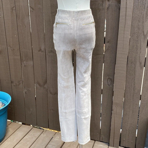 J Brand 100% Lamb Leather suede Moto style skinny pants - Picture 4 of 16